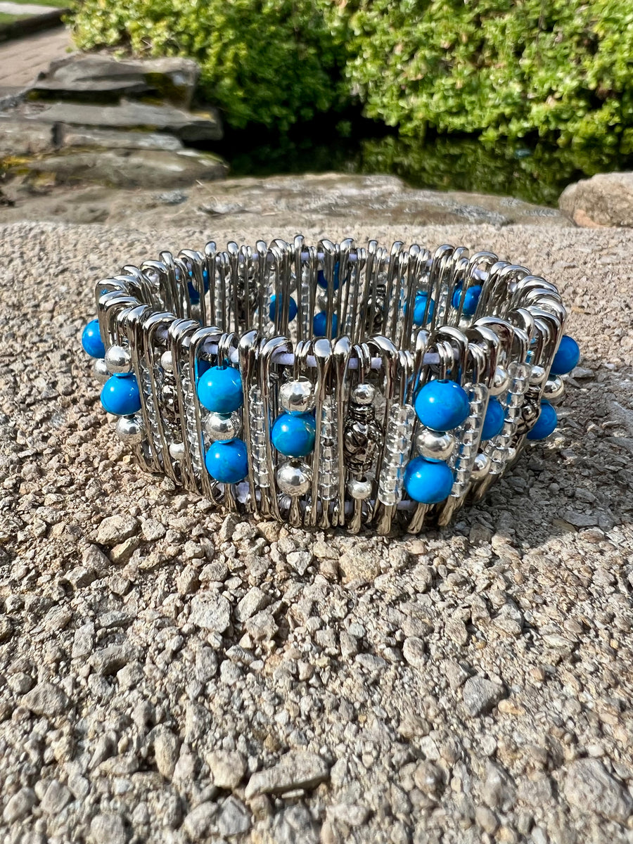 Bead Safety Pin Bracelet – J.B. Gaynan & Son Ltd