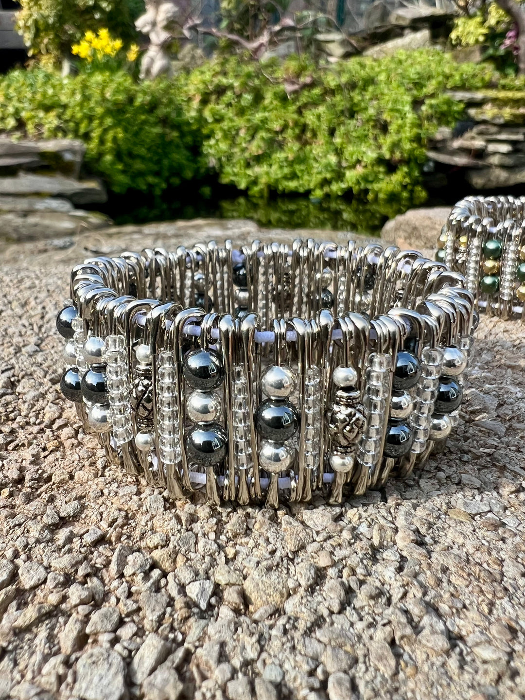 Bead Safety Pin Bracelet – J.B. Gaynan & Son Ltd