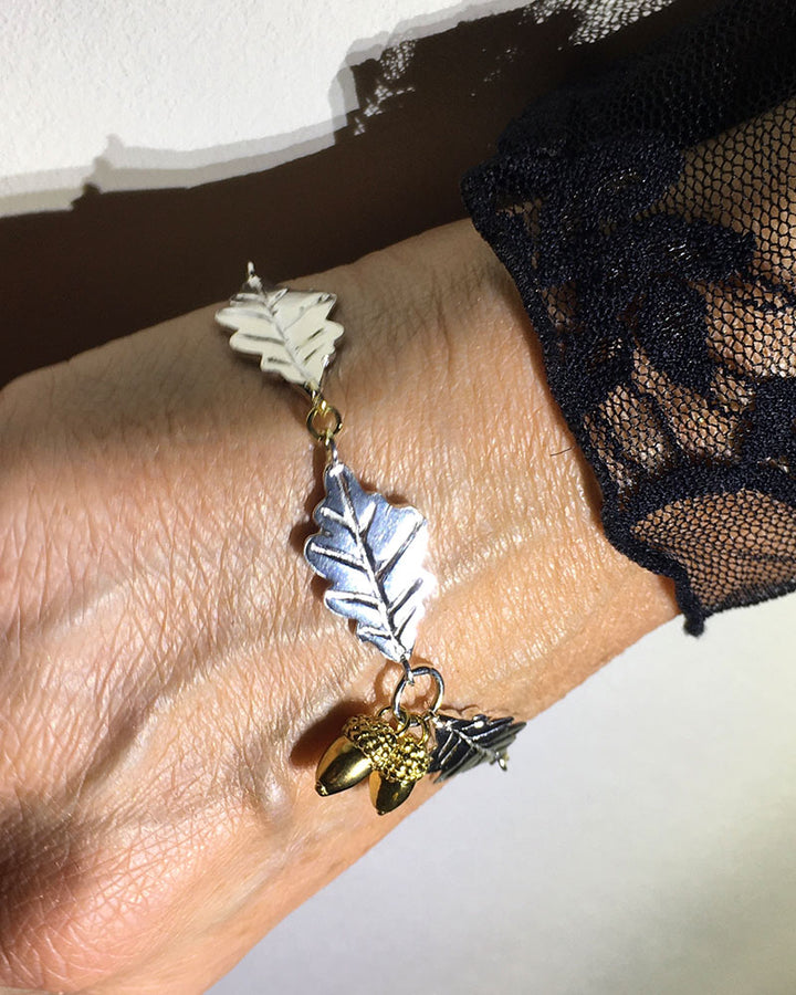Acorn Oak Leaf Bracelet J.B. Gaynan Son Ltd